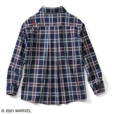  〈MARVEL〉こっそりウェブのシャツジャケット (スパイダーマン)【送料無料】