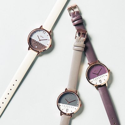 UP. de 曜日と日付がひと目でわかる ニュアンスカラーの2トーンが素敵な腕時計の会 フェリシモ FELISSIMO【送料無料】