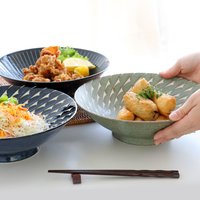＜フェリシモ＞ アンティークテイストの高台付き八寸麺鉢
