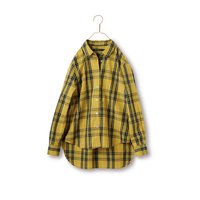 ＜フェリシモ＞ サニークラウズ タータンチェックのシャツ〈レディース〉黄色【送料無料】画像