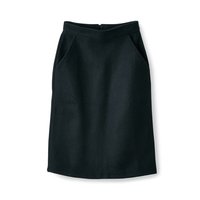フェリシモ サニークラウズ 縮絨風味のスカート〈レディース〉黒