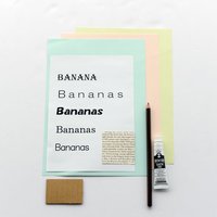 ＜フェリシモ＞ 脳がめざめるお絵かきプログラム オイルパステル編 画材セット8 「バナナを描く」画像