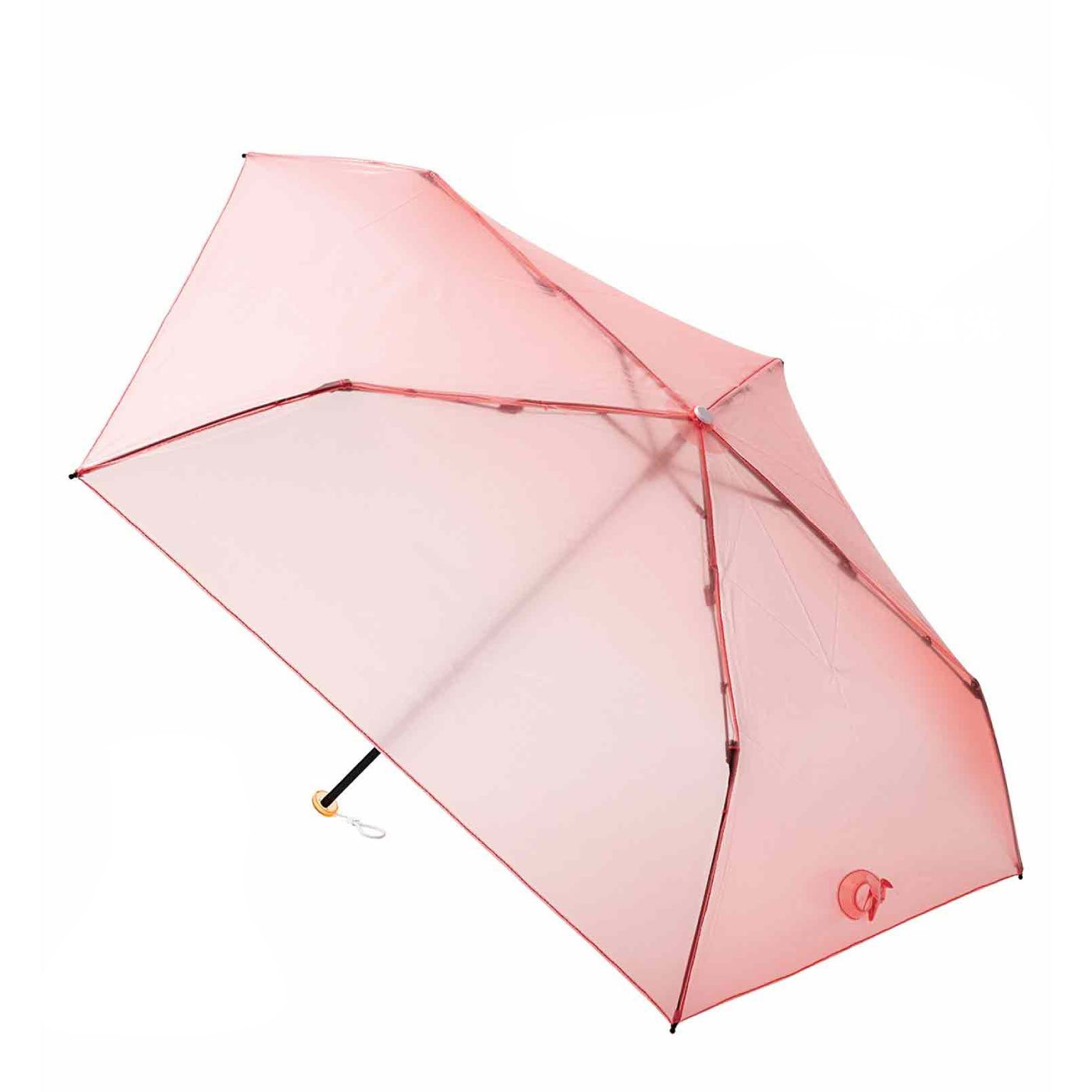雨の日に映える　半透明ネオンカラーの軽量折りたたみ傘