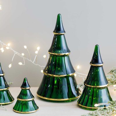  ガラスのウェーブが美しい 一年中飾れるクリスマスツリー〈XLグリーン〉/ホルムガード【送料無料】