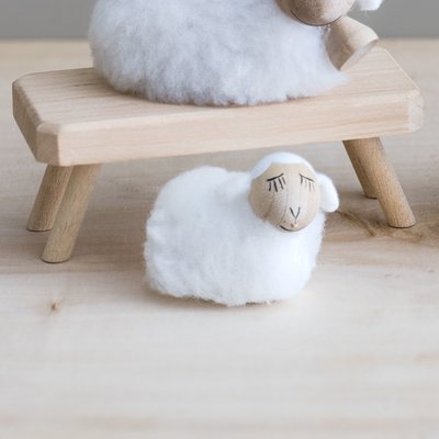 ＜フェリシモ＞ ヨーロッパの職人が手作りした北欧の妖精 〈白羊 小〉/ノルディカニッセ