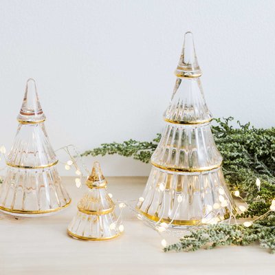 ＜フェリシモ＞ ガラスのウェーブが美しい 一年中飾れるクリスマスツリー〈XL〉/ホルムガード【送料無料】