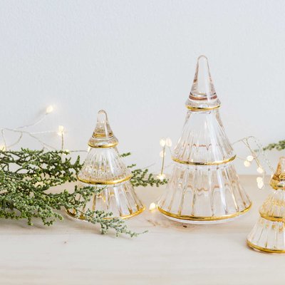 ＜フェリシモ＞ ガラスのウェーブが美しい 一年中飾れるクリスマスツリー〈M〉/ホルムガード
