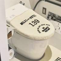 フェリシモ トイレ便座ふたカバー〈シティスタイルホテル〉