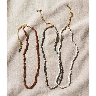 ＜フェリシモ＞ トルコの伝統手工芸 縫い針1本で作る「イーネオヤ」の可憐なネックレス【送料無料】
