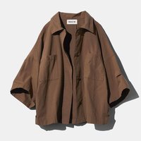 ＜フェリシモ＞ MEDE19F ミリタリーシャツジャケット〈カーキブラウン〉【送料無料】