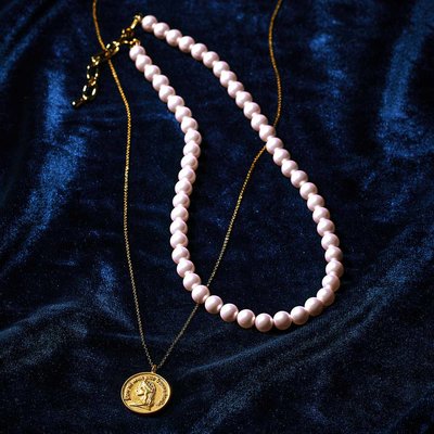＜フェリシモ＞ el: ment 工房に眠っていたアコヤバロック真珠の 長さを調節できる22金メッキネックレスの会【送料無料】