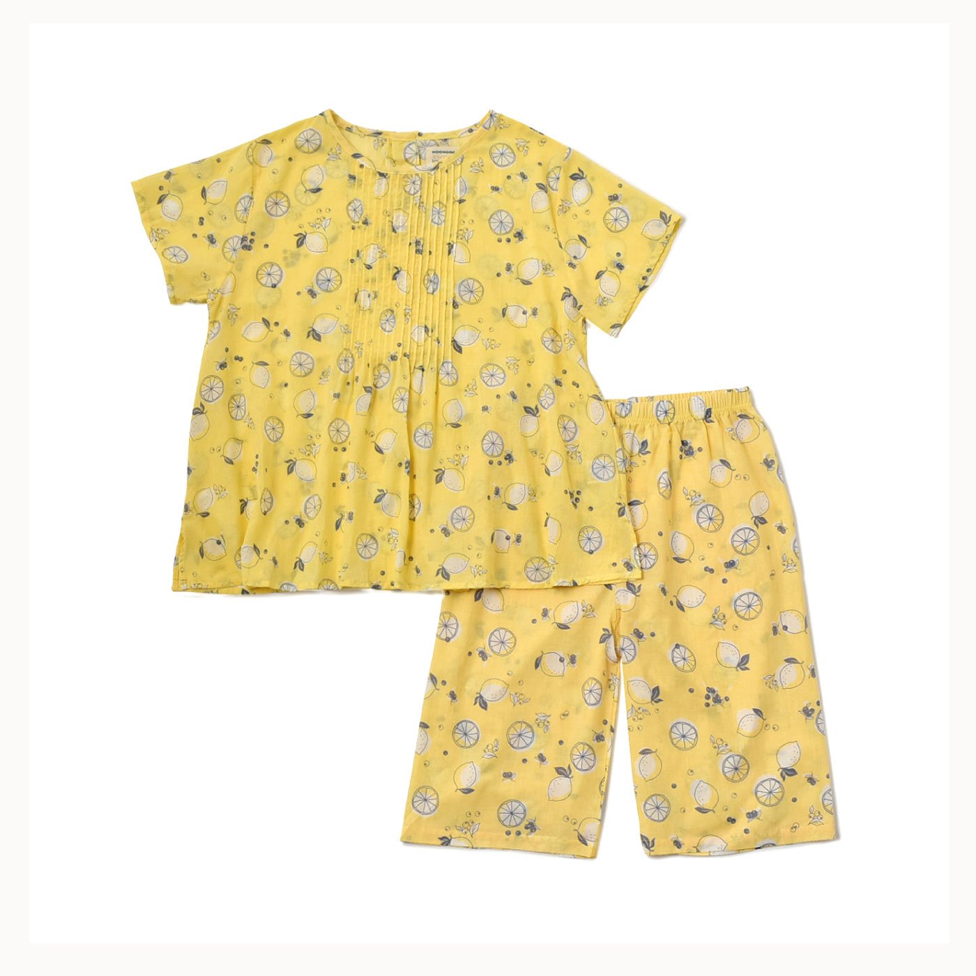 暑い季節もさわやかに　キュートなレモン半袖パジャマ