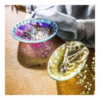 ＜フェリシモ＞ 光が透けてアートが生まれる モザイクガラスのオーバルトレイの会(4回予約)画像