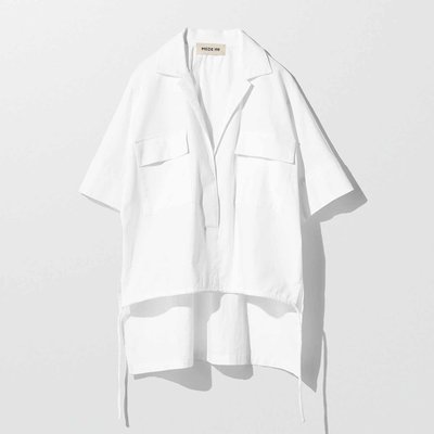 ＜フェリシモ＞ MEDE19F スクエアシルエットのデザインシャツ〈ホワイト〉【送料無料】