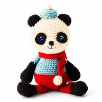 フェリシモ 愛くるしいパンダくん 編みぐるみ編み図セット