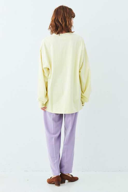 Mede19f ウィリアムモリスの世界をまとう 製品染めプリントロングtシャツ クリームイエロー Tシャツ カットソー トップス レディースファッション レディースファッション 洋服の通販 Mede19f メデ ジュウキュウ