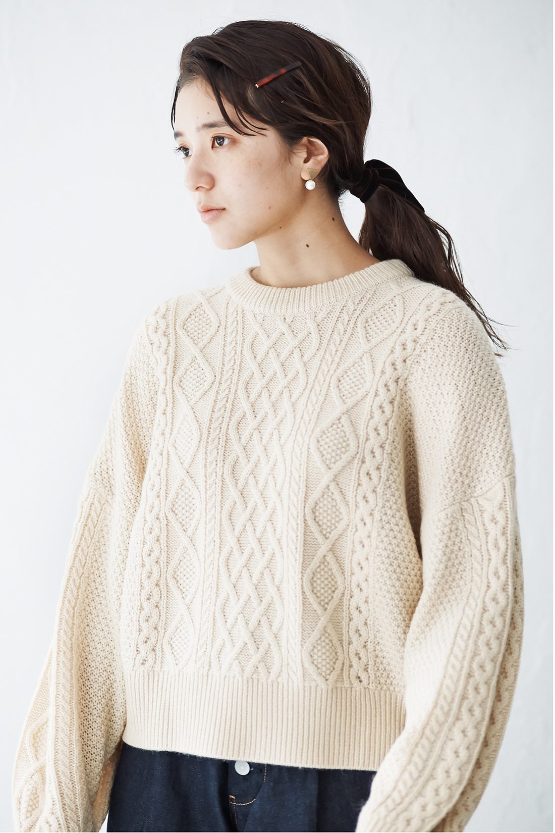 avecmoi［アヴェクモワ］｜アヴェクモワ　雪玉とツリーのピアス＆イヤリング