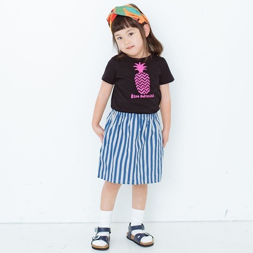 ラフでエンジョイ ドッキングワンピース ガールズ パイナップル ワンピース チュニック レディースファッション インテリア キッチン収納 生活雑貨の通販 Kraso クラソ