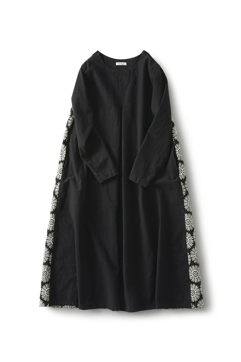 And Myera マーガレット刺しゅうワンピース 黒 ワンピース ワンピース チュニック レディースファッション レディースファッション 洋服の通販 And Myera アンドマイラ