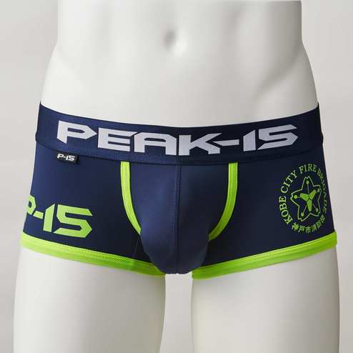 Peak15 目覚めよ日本男児 ボクサーパンツ 神戸市消防団コラボ 活動服 ネイビー メンズインナー メンズファッション メンズ 下着 インナーの通販 Peak15