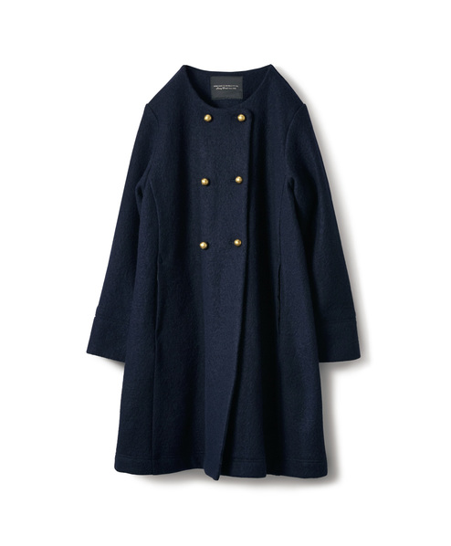 Sunny Clouds 縮絨ニットコート レディース 紺 コート アウター レディースファッション レディースファッション メンズファッションの通販 Sunny Clouds サニークラウズ