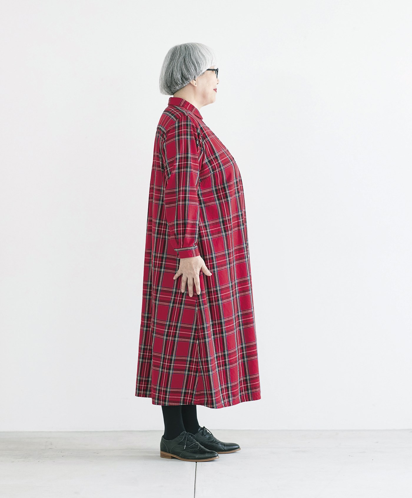 サニークラウズ ponさんのタータンワンピース〈レディース 