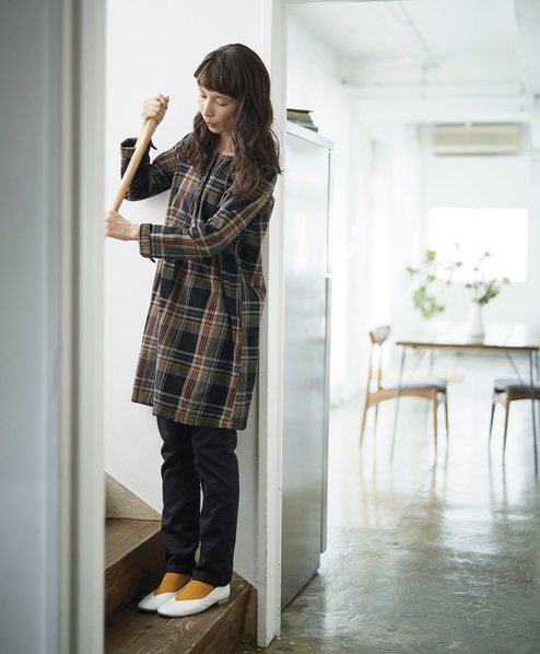 サニークラウズ 気さくなチェックワンピース レディース ワンピース ワンピース チュニック レディースファッション レディースファッション メンズファッションの通販 Sunny Clouds サニークラウズ