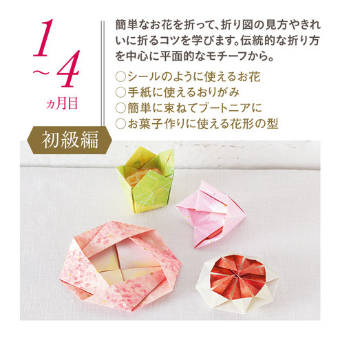 便利なペーパーアイテムがたっぷり作れちゃう 暮らしに華添える 使える お花のおりがみ プログラム 12回予約プログラム おうちレッスン おうちレッスン 自宅でできる大人の習い事 お稽古 趣味のレッスン講座 ミニツク 趣味と自分磨きの通信講座