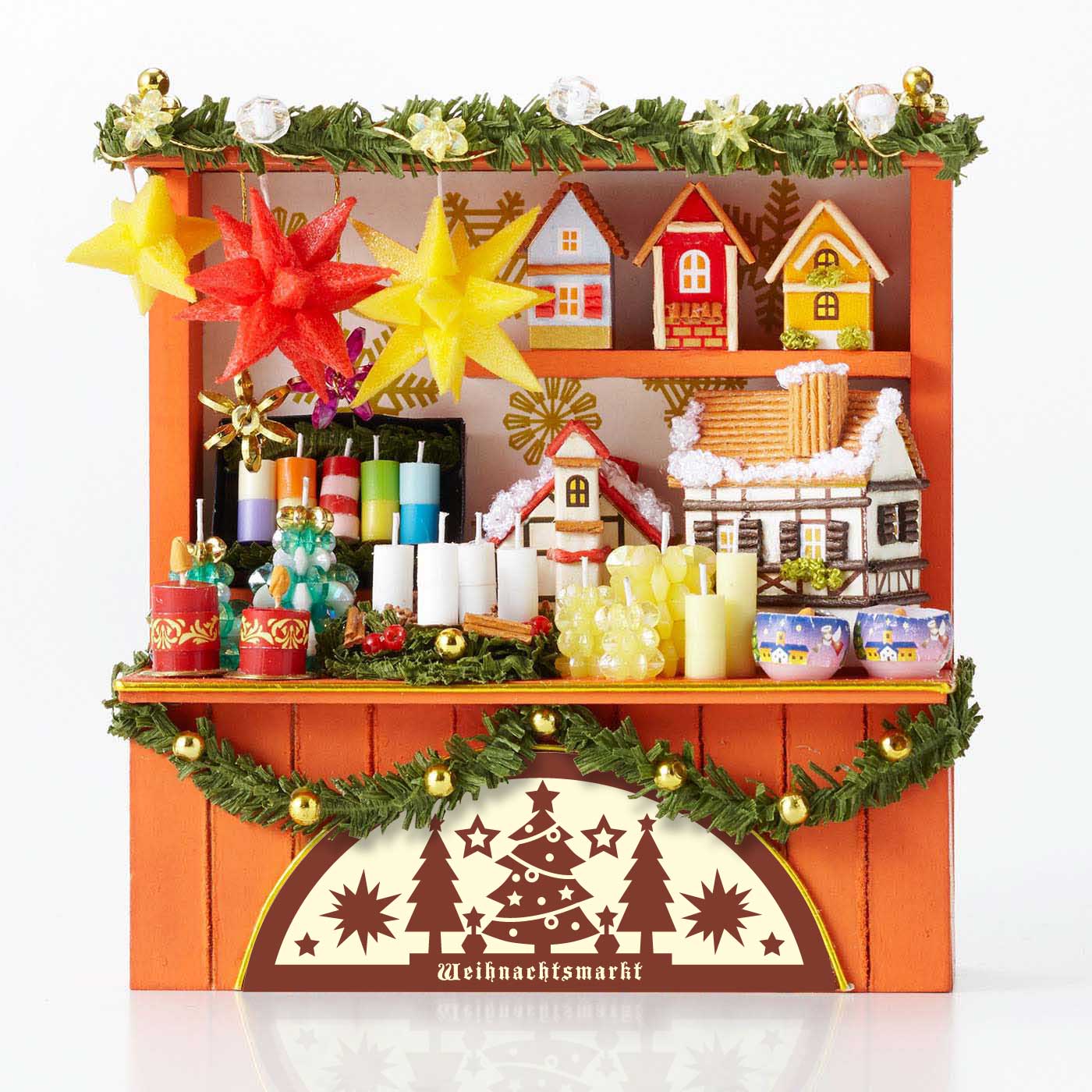 Couturier[クチュリエ]｜わたしの部屋にやってきた！ ミニチュアドイツのクリスマスマーケットの会｜幻想的な光に包まれる灯り屋さん