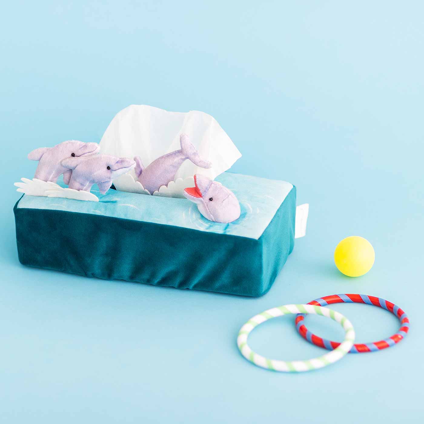 YOU+MORE! ザバーン！ と水しぶき イルカショーボックスティッシュ 