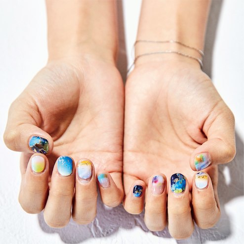 海とかもめ部 海の風景写真で爪を彩る ぷっくりジェル風ネイル シールの会 その他ファッション小物 ファッション小物 インテリア キッチン収納 生活雑貨の通販 Kraso クラソ