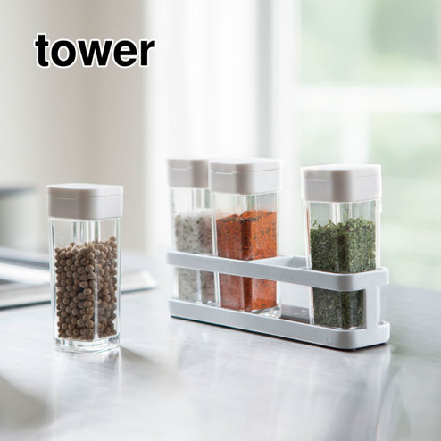 ｔｏｗｅｒ スパイスボトル ラック ４個セット その他キッチン雑貨 キッチン雑貨 障がい者支援 バリアフリーのプロジェクト Ccp シーシーピー