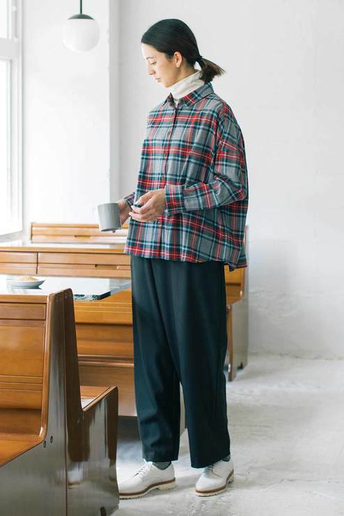 Three Fifty Standard ラフにトラッドを着こなすチェックシャツ シャツ ブラウス トップス レディースファッション レディースファッション 洋服の通販 Three Fifty Standard スリー フィフティー スタンダード