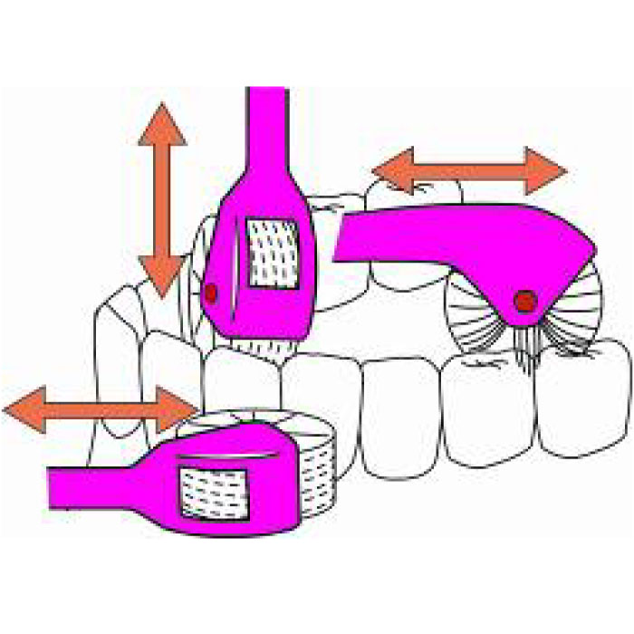 フェリシモパートナーズ｜歯周ケアブラシ　クルンソニック　本体＋リフィール3本（レギュラーサイズ）