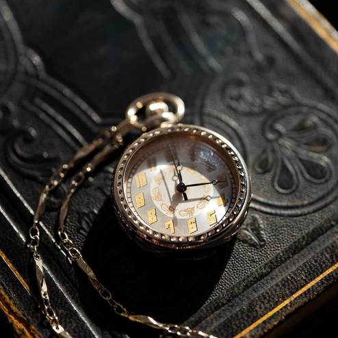 滋賀の時計工房と作った アールデコ調の懐中時計 シャンパンゴールド 時計 アクセサリー 時計 ファッション小物 本革鞄 革小物 レザークラフトの通販 日本職人プロジェクト