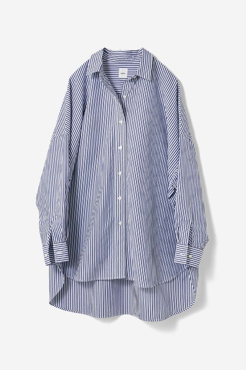 Avecmoi オーバーサイズなシャツ ストライプ シャツ ブラウス トップス レディースファッション レディースファッション 洋服の通販 Avecmoi アヴェクモワ