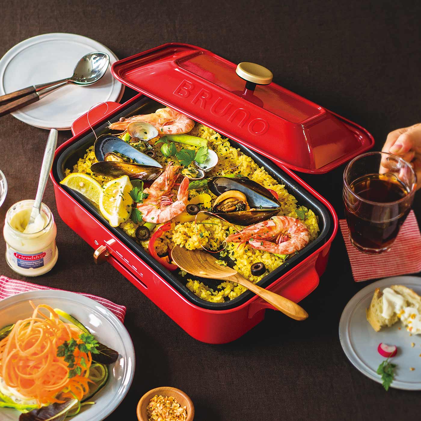 Kraso[クラソ]｜テーブルをおしゃれに彩る　コンパクトホットプレート