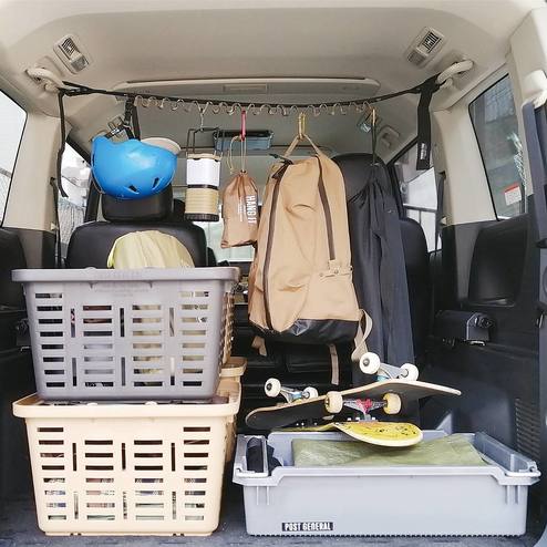 アシストグリップに取り付けるだけで車内の収納増設 カーハンギングベルト2本セット ベージュ アウトドア おでかけ雑貨 日用品 インテリア 生活雑貨 インテリア キッチン収納 生活雑貨の通販 Kraso クラソ