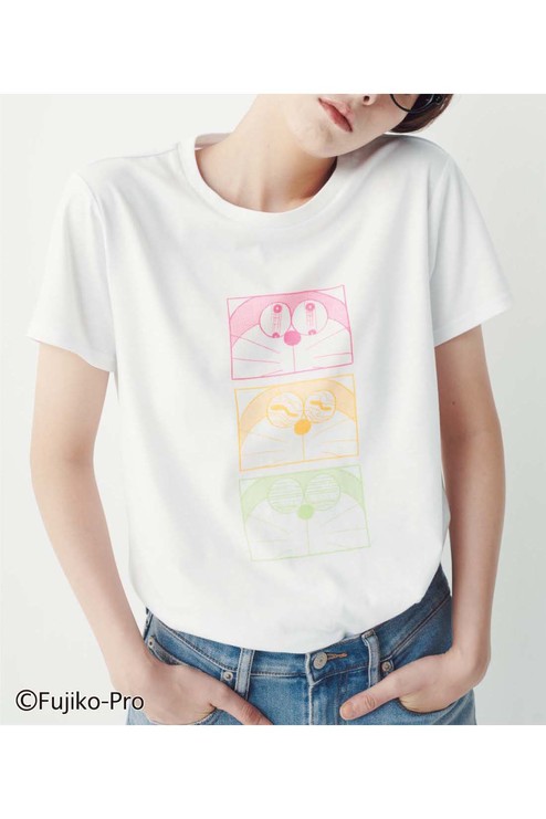 ドラえもん いろんな表情が楽しい プリントtシャツ Tシャツ カットソー トップス レディースファッション レディースファッション 洋服の通販 シロップ