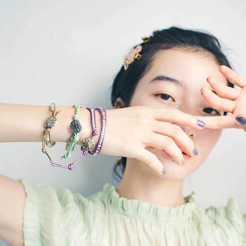 天然石がきらり 革ひも編みのラップブレスレット の会 アクセサリー 手芸 手づくりキット ヴィンテージスタイルのインテリア 雑貨の通販 Usedo ユーズド