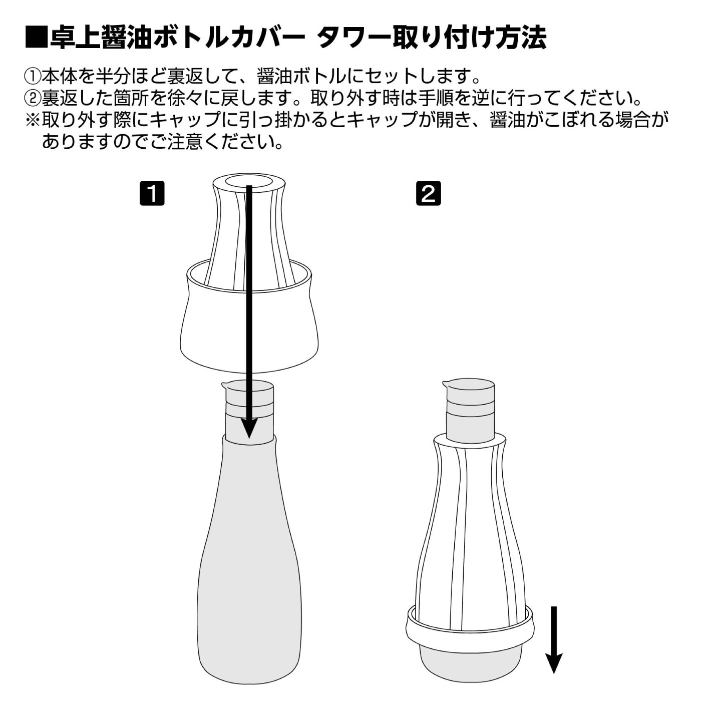 tower おしゃれに変身 卓上醤油ボトルカバー フェリシモ tower おしゃれに変身 卓上醤油ボトルカバー フェリシモ
