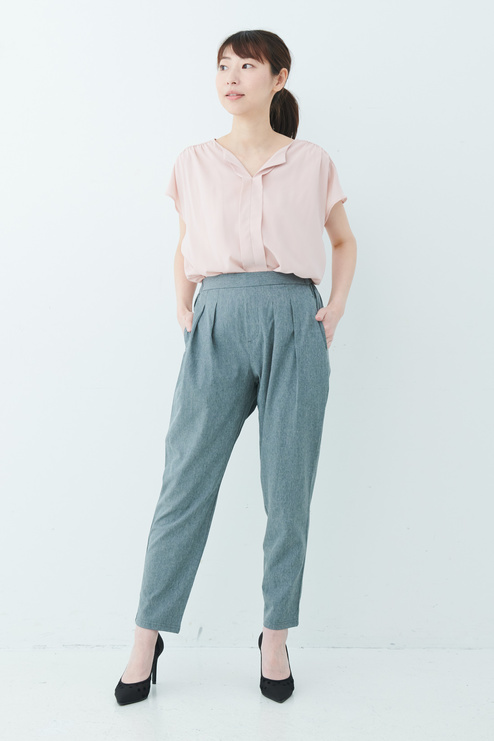 Drecoバイヤーズセレクト ツータックテーパードパンツ 杢グレー パンツ ボトムス レディースファッション レディース ファッション 洋服の通販 Dreco ドレコ Drecoバイヤーズセレクト ツータックテーパードパンツ 杢グレー パンツ ボトムス レディースファッション レディース ファッション 洋服の通販 Dreco ドレコ