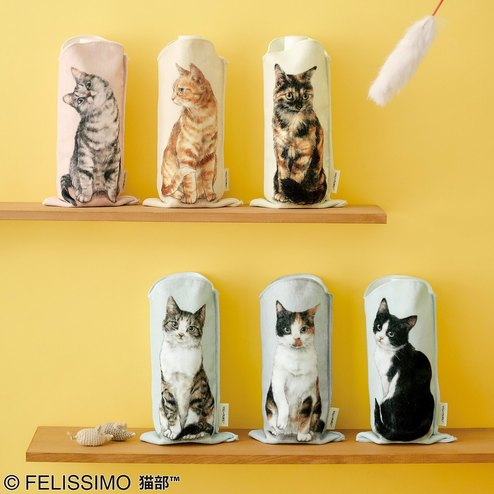 You More 机の上におすわり 猫のペットボトル タオルの会 ハンカチ ファッション小物 おもしろ雑貨 動物雑貨の通販 You More ユーモア