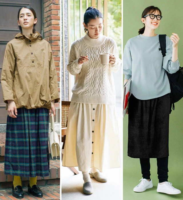 秋冬 ロングスカートを デザイン別 に着こなす大人コーデ Niau ニアウ 秋冬 ロングスカートを デザイン別 に着こなす大人コーデ Niau ニアウ
