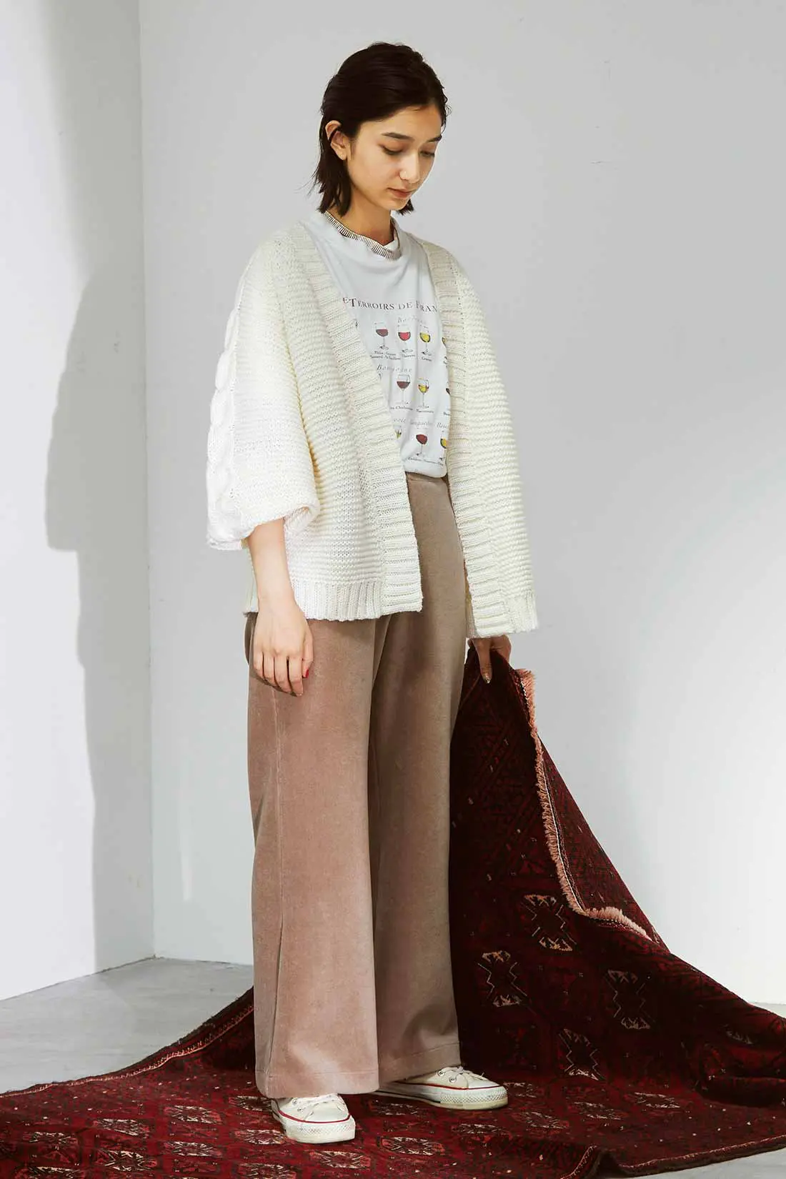 Markle/40-50S/ローゲージニットカーディガン/VINTAGE