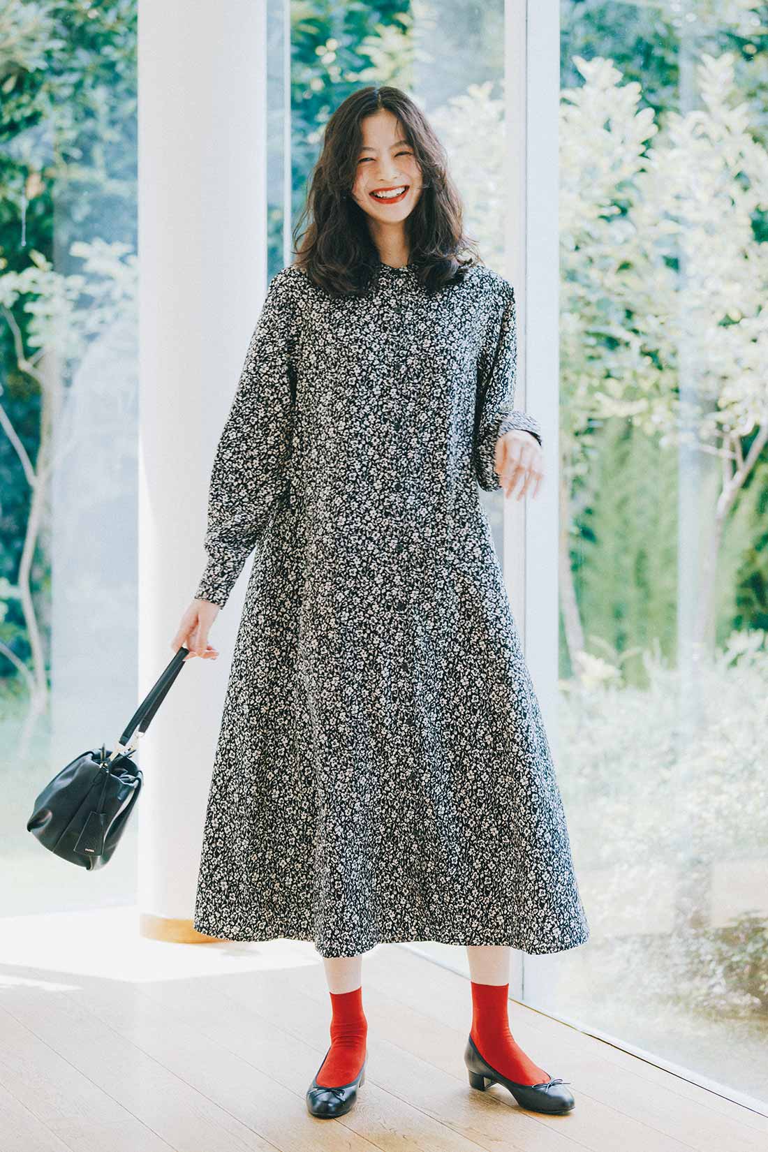 春夏コーデ❤️シンプルなロングワンピース レディース お出かけ