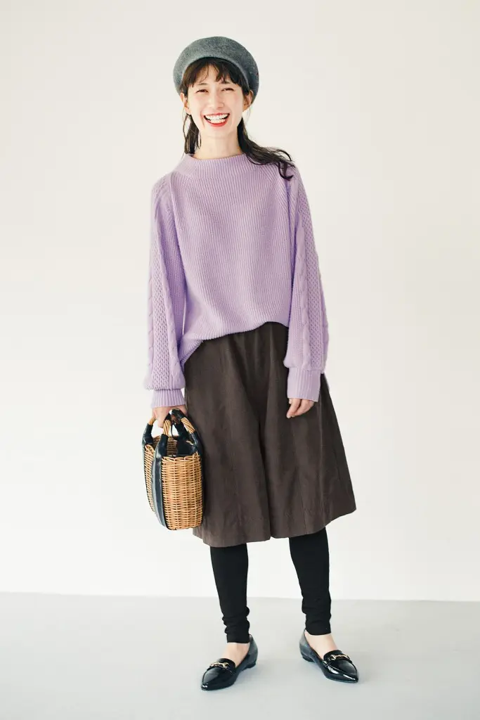 秋冬 大人のカラーニットコーデ おすすめの色 着こなしチェック Niau ニアウ