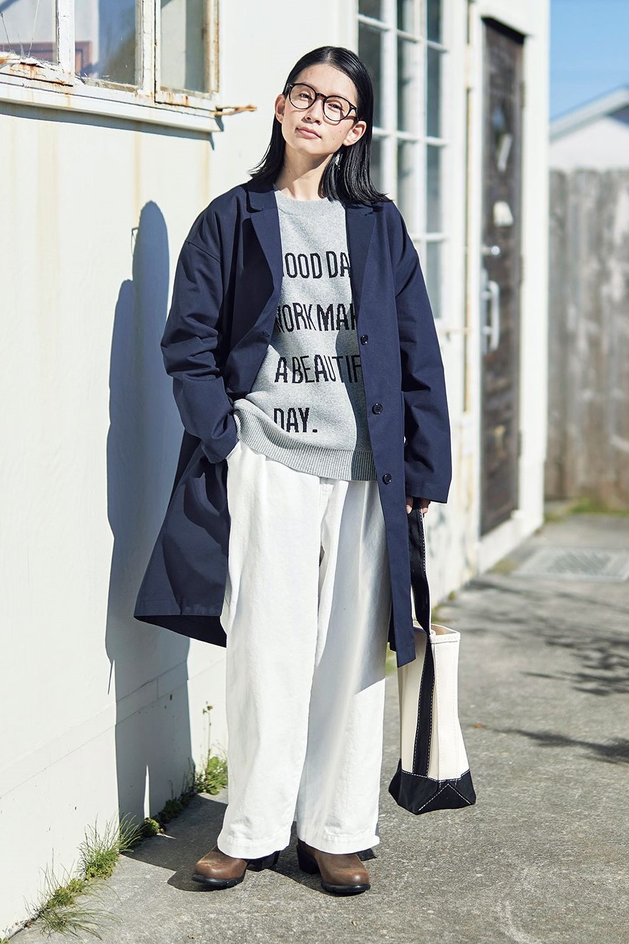 【オシャレ☆Max Mara WEEKEND】青　白　ストライプジャケット　40