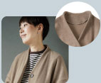 金子敦子さんと作ったカフェラテ色のふんわりフリースコート