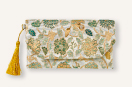 京都の織屋さんで仕立てた 優雅なシルク糸遣いの京織（R）クラッチ長財布〈蔦と花〉